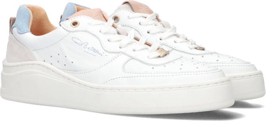 Fred de la Bretoniere Retro Sneaker 101010371 Lage sneakers Leren Sneaker Dames Wit