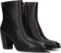 Fred de la Bretoniere Alicia Ankle Boot Enkellaarsjes Enkelboots met rits Dames Zwart - Thumbnail 1