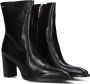 Fred de la Bretoniere Paige Ankle Boot Enkellaarsjes Enkelboots met rits Dames Zwart - Thumbnail 1