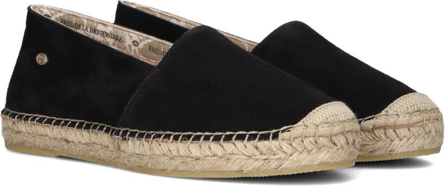 FRED DE LA BRETONIERE Espadrilles Dames Mili Ana Maat: 39 Materiaal: Suède Kleur: Zwart