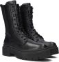 G-Star G Star Raw Kafey Pfm Hgh Lea Dnm W Veterboots Laarzen Met Veters Dames Zwart - Thumbnail 1