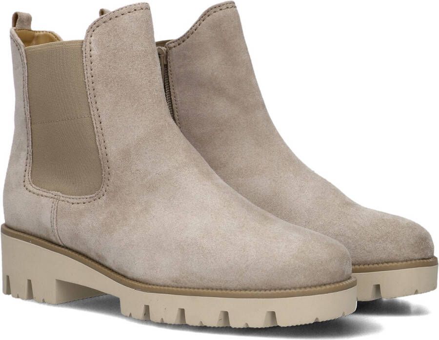 GABOR Chelsea Boots Dames 051 Maat: 43 Materiaal: Suède Kleur: Beige