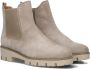 Gabor Beige Suede Chelsea Boots Model 051 Beige Dames - Thumbnail 1