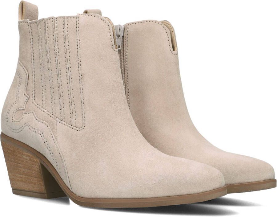 Gabor Beige Suède Enkellaarzen Stijlvol Model Beige Dames