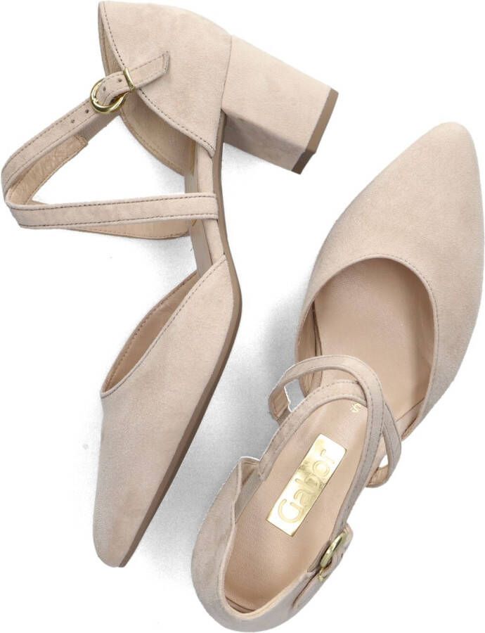 GABOR Pumps Dames 343 Maat: 35 Materiaal: Suède Kleur: Beige