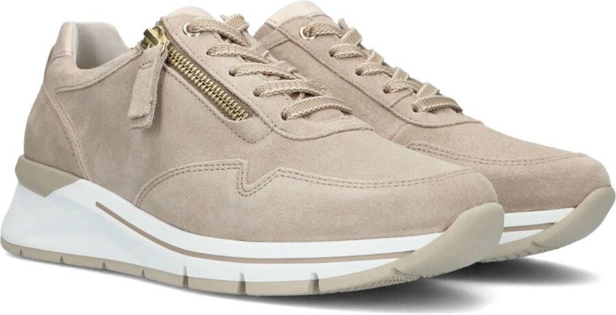 GABOR Lage Sneakers Dames 587 Maat: 43 Materiaal: Leer Kleur: Beige