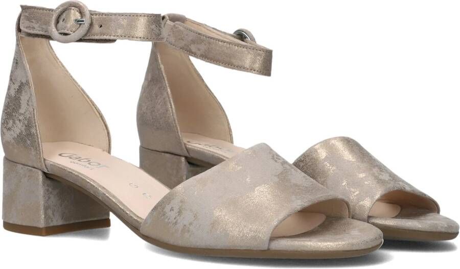 GABOR Sandalen Dames 902 Maat: 35 5 Materiaal: Suède Kleur: Beige