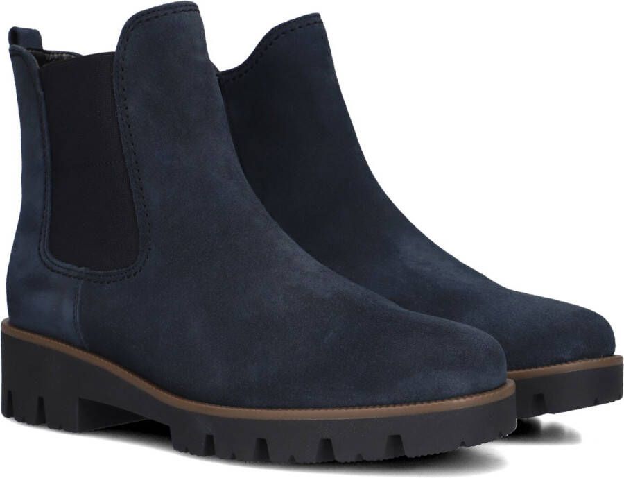 GABOR Chelsea Boots Dames 051 Maat: 40 5 Materiaal: Suède Kleur: Blauw