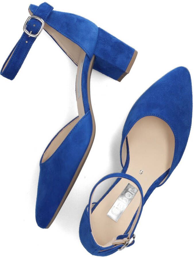 GABOR Pumps Dames 340 Maat: 42 5 Materiaal: Suède Kleur: Blauw