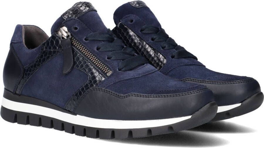 GABOR Lage Sneakers Dames 438 Maat: 38 5 Materiaal: Suède Kleur: Blauw