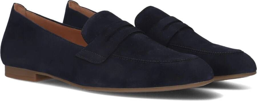 Gabor Marineblauwe Suède Loafers Instappers Blue Dames