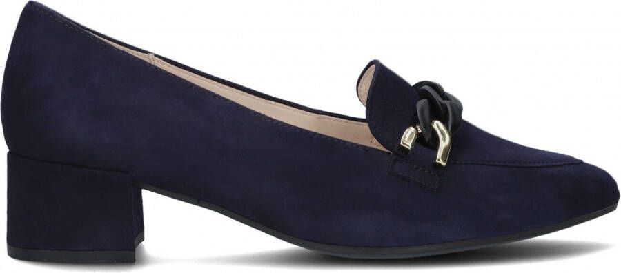 Gabor Marineblauwe Fluweel Pumps Blue Dames