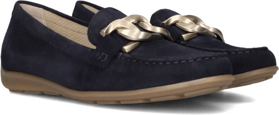 GABOR Loafers Dames 444.1 Maat: 40 5 Materiaal: Suède Kleur: Blauw