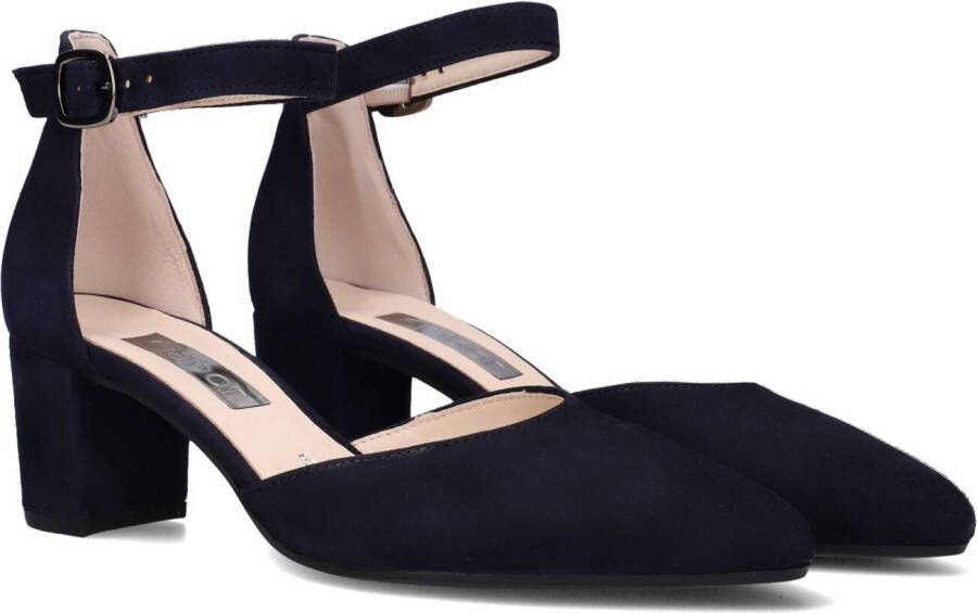 Gabor Elegante donkerblauwe suède pump Blue Dames