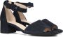 Gabor Comfort Sandalen Donkerblauw Suède Blue Dames - Thumbnail 1