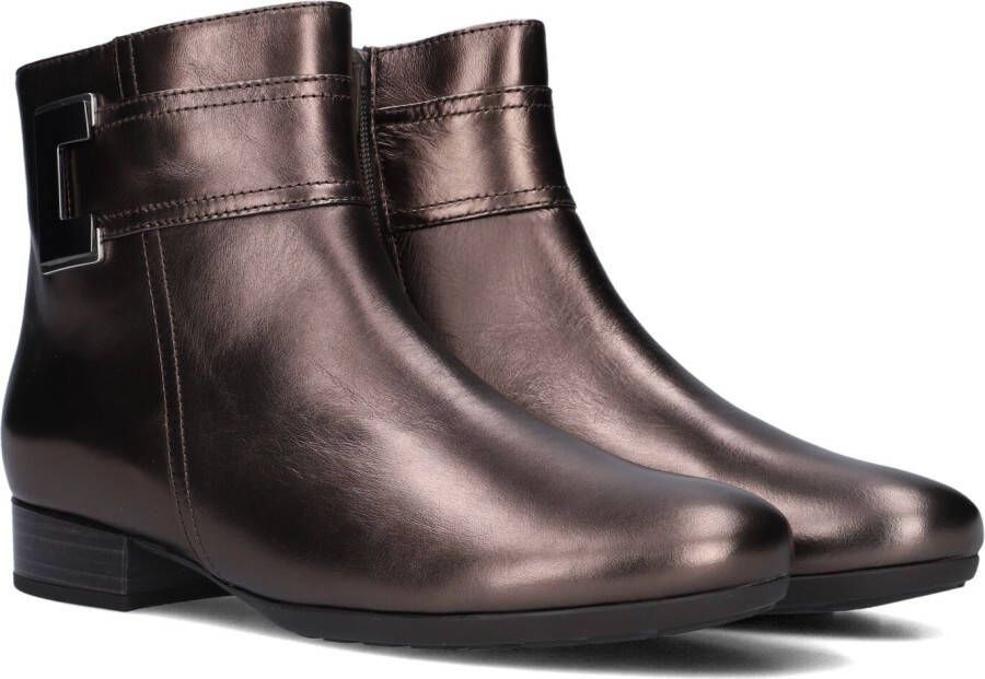 Gabor 712 Enkellaarsjes Enkelboots met rits Dames Brons