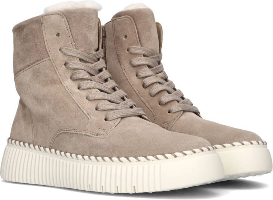 GABOR Veterboots Dames 541 Maat: 40 5 Materiaal: Suède Kleur: Taupe