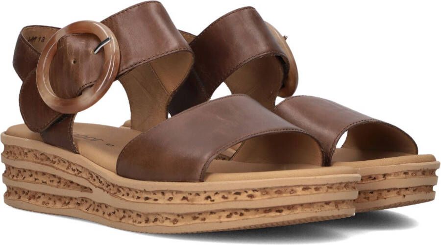 Gabor 550.2 Sandalen Met Sleehak Dames Bruin