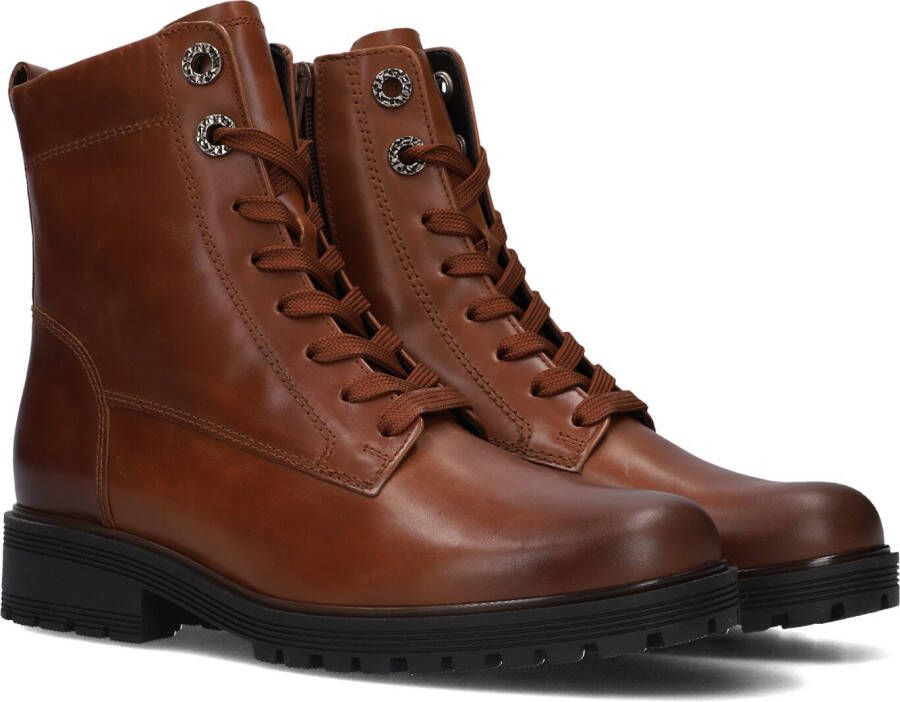 GABOR Veterboots Dames 765.1 Maat: 38 Materiaal: Leer Kleur: Camel