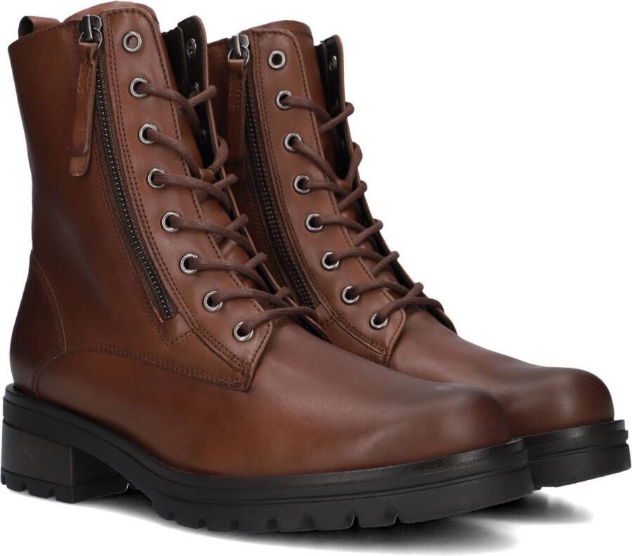 GABOR Veterboots Dames 785.1 Maat: 37 Materiaal: Leer Kleur: Camel