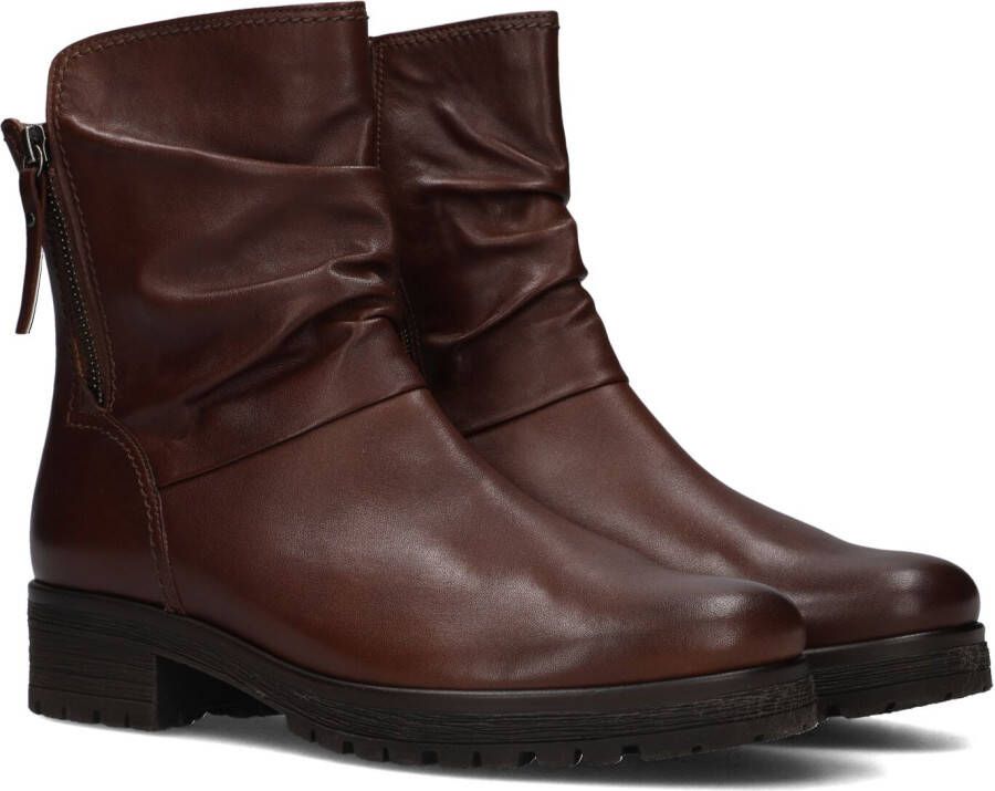 Gabor 092 Enkellaarsjes Enkelboots met rits Dames Cognac