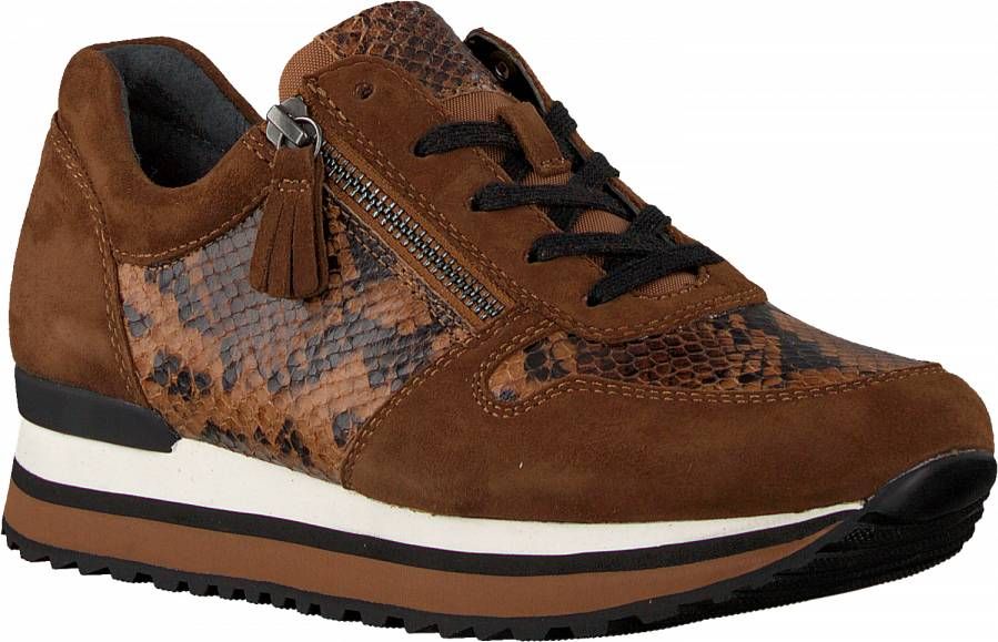 Gabor Vrouwen Sneakers 36.448 Cognac Schoenen