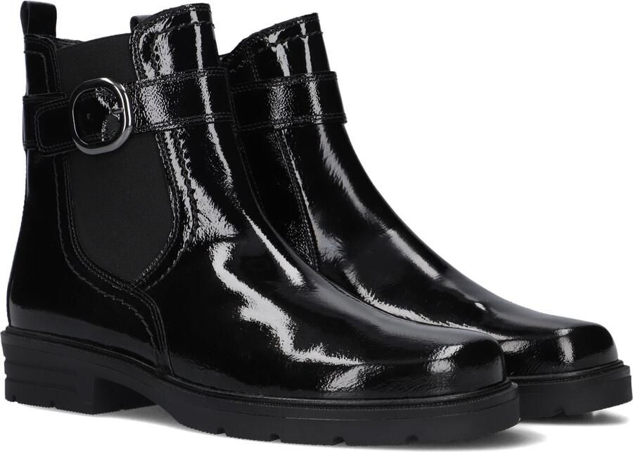 GABOR Enkellaarsjes Dames 653.1 Maat: 40 5 Materiaal: Lakleer Kleur: Zwart