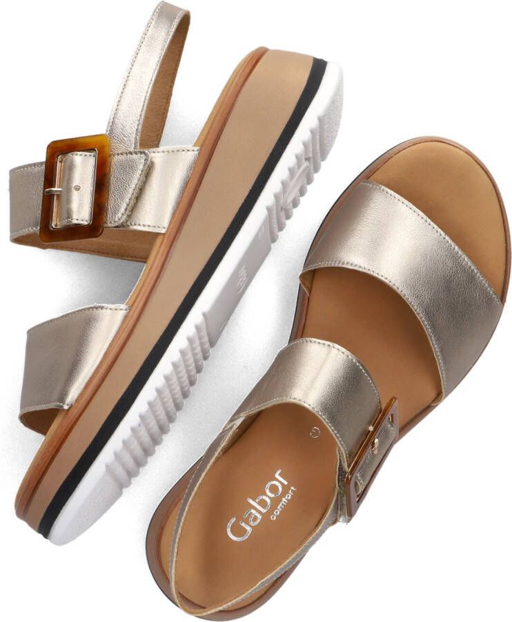 GABOR Sandalen Dames 744.4 Maat: 37 Materiaal: Leer Kleur: Goud