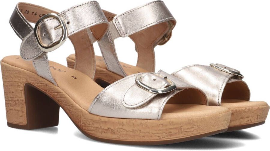 GABOR Sandalen Dames 764.1 Maat: 39 Materiaal: Leer Kleur: Rosegoud