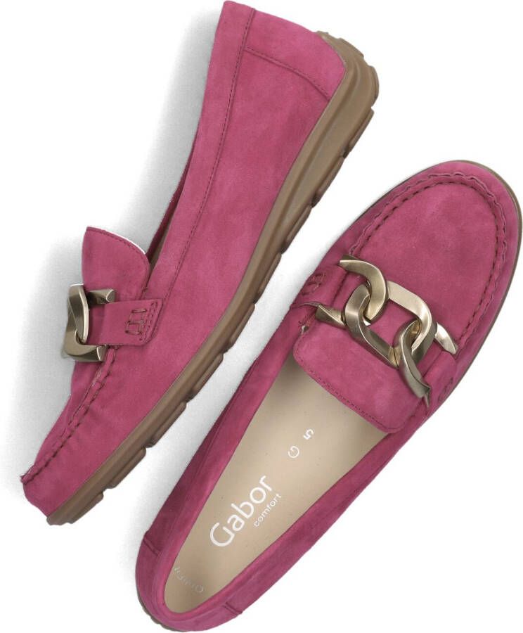 GABOR Loafers Dames 444.1 Maat: 36 Materiaal: Suède Kleur: Roze