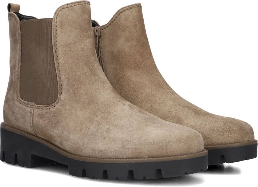 GABOR Chelsea Boots Dames 051 Maat: 40 5 Materiaal: Suède Kleur: Taupe