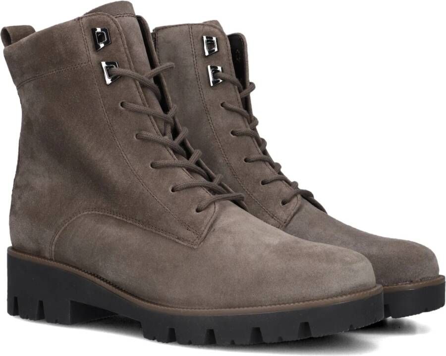 GABOR Veterboots Dames 055 Maat: 35 Materiaal: Suède Kleur: Taupe