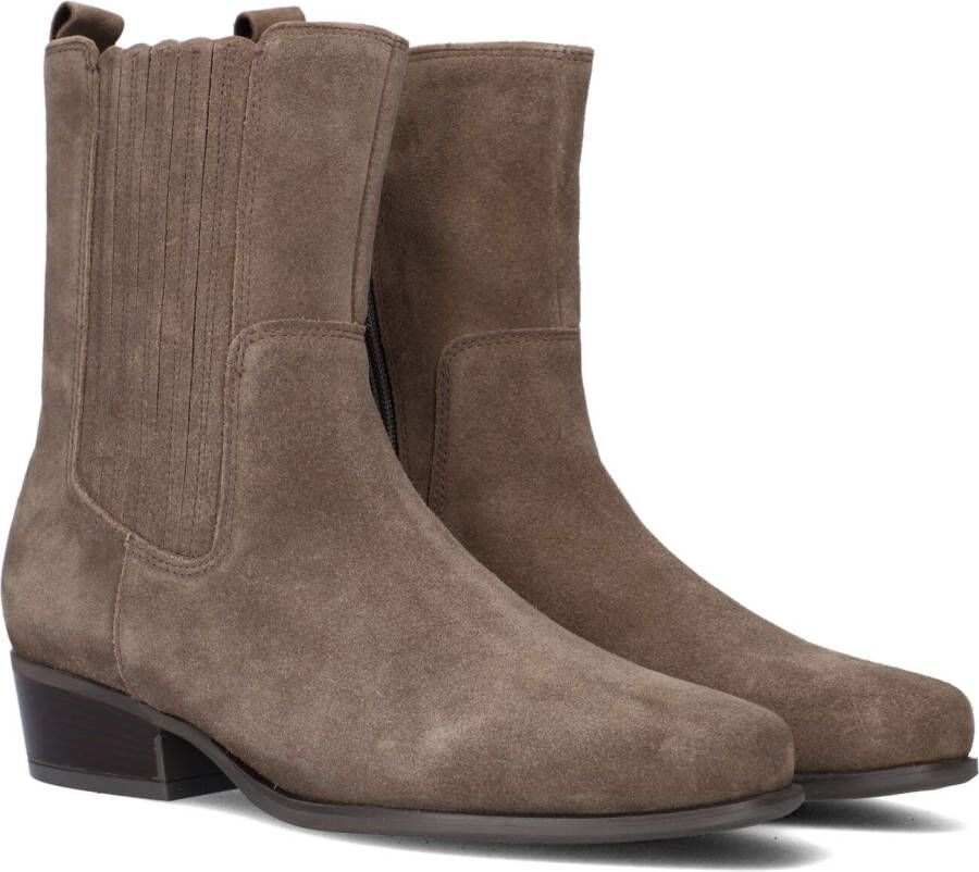 Bruin Tinten 673 Enkellaarsjes Enkelboots met rits Dames Taupe