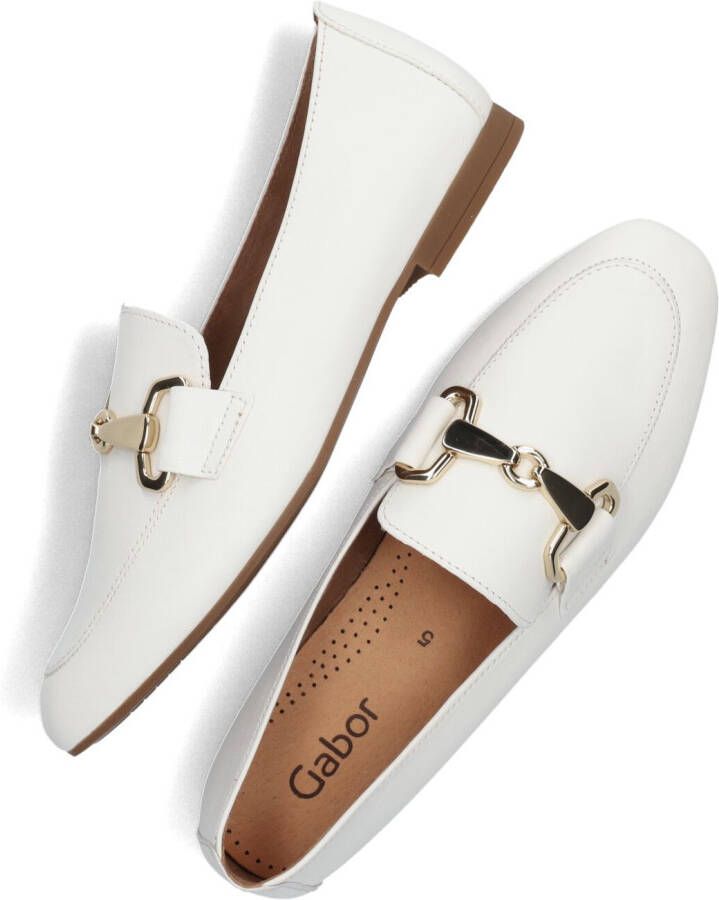 GABOR Loafers Dames 211 Maat: 41 Materiaal: Leer Kleur: Wit