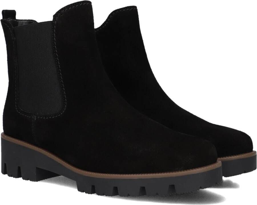 GABOR Chelsea Boots Dames 051 Maat: 44 Materiaal: Suède Kleur: Zwart