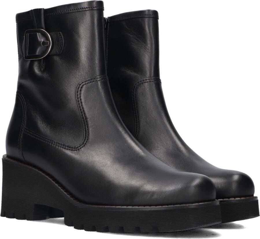 GABOR Enkelboots Dames 622.2 Maat: 38 Materiaal: Leer Kleur: Zwart