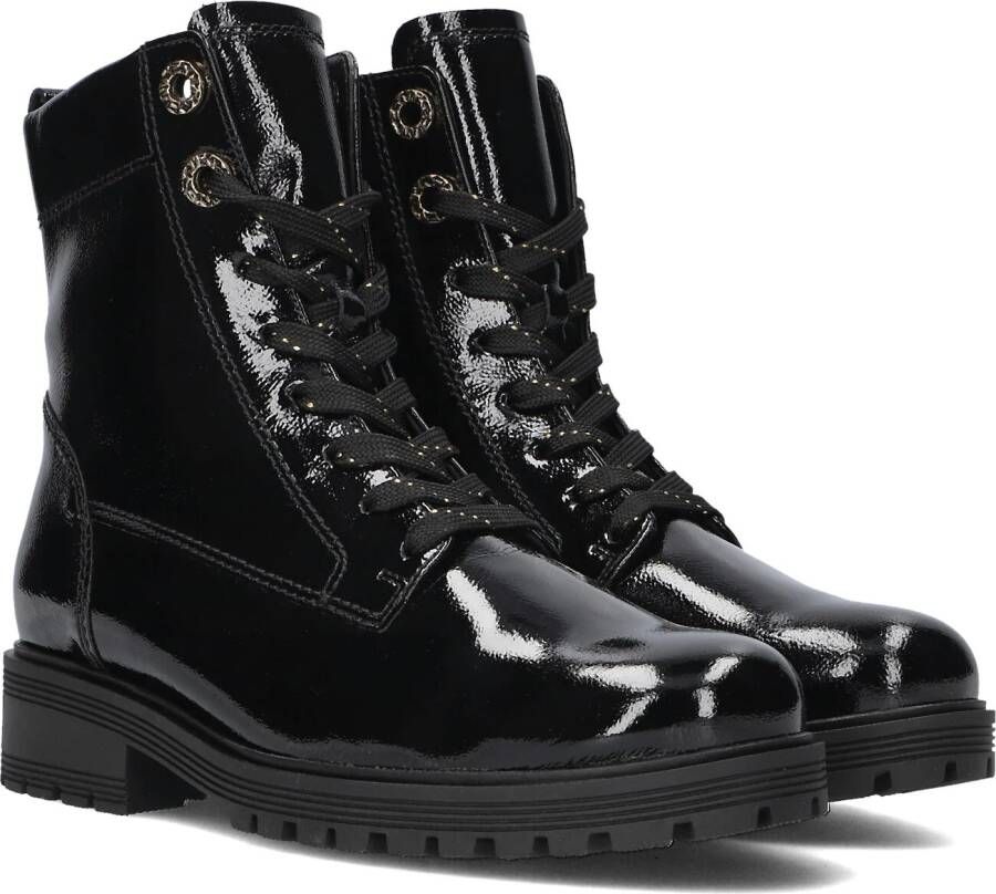 Gabor Zwarte Veterboots met Dikke Zool Black Dames