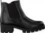 Gabor 710 Chelsea boots Enkellaarsjes Dames Zwart - Thumbnail 1