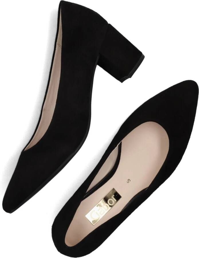 GABOR Pumps Dames 450 Maat: 40 Materiaal: Suède Kleur: Zwart