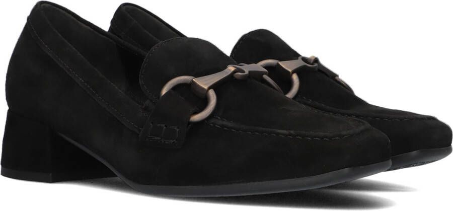 Gabor Zwarte Loafers met Blokhak Black Dames