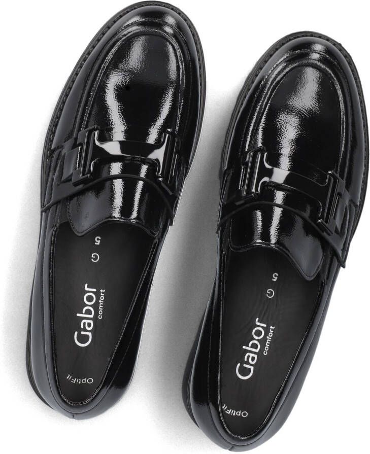 GABOR Loafers Dames 452 Maat: 40 5 Materiaal: Leer Kleur: Zwart