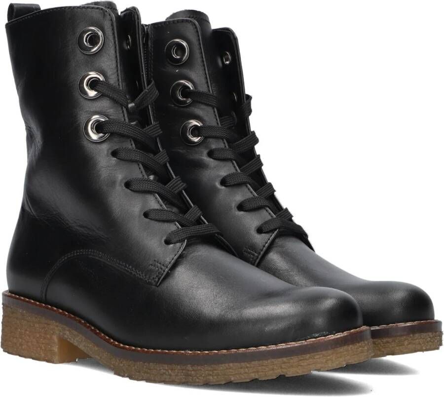 GABOR Veterboots Dames 705 Maat: 38 5 Materiaal: Leer Kleur: Zwart