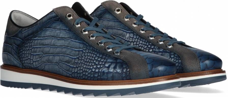 Klem karakter complicaties Giorgio 64918 Lage sneakers Leren Sneaker Heren Blauw - Schoenen.nl