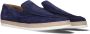 Giorgio Blauwe Suède Loafers met Beige Zool Blue Heren - Thumbnail 1