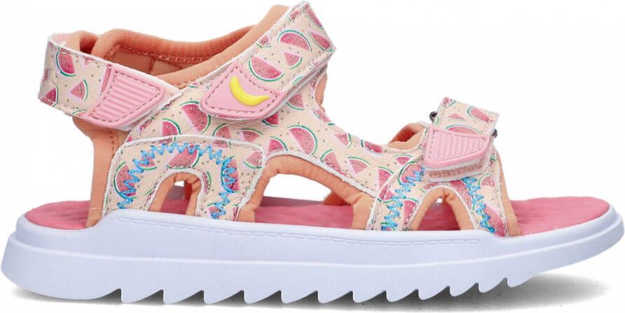 Go Banana's Watermeloen sandalen met all over print lichtroze