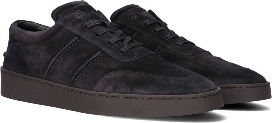 Greve Zwarte Suède Lage Top Sneaker Wave 2220 Black Heren