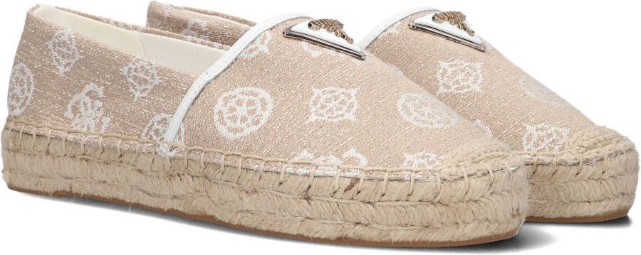 Guess Beige Espadrilles Jolandon Damesschoenen Beige Dames