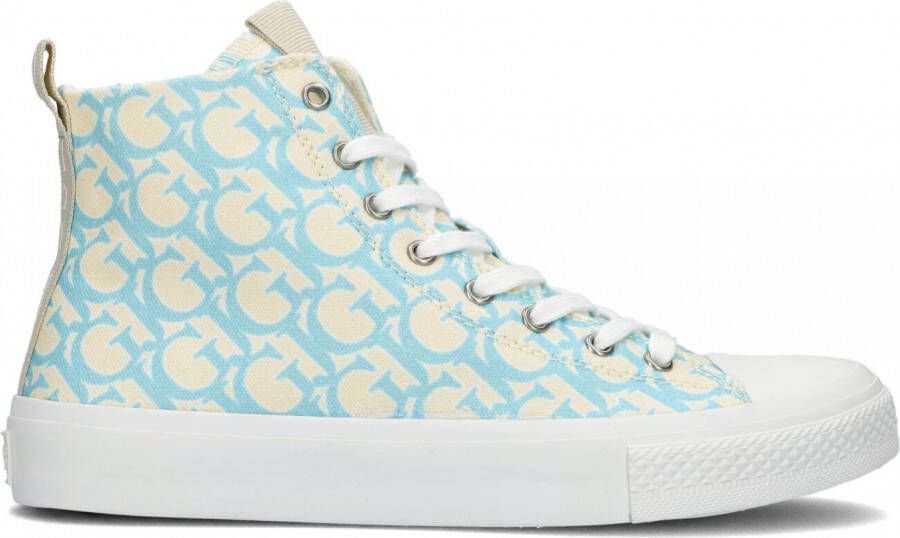 GUESS Ederla Hi hoge sneakers blauw roze