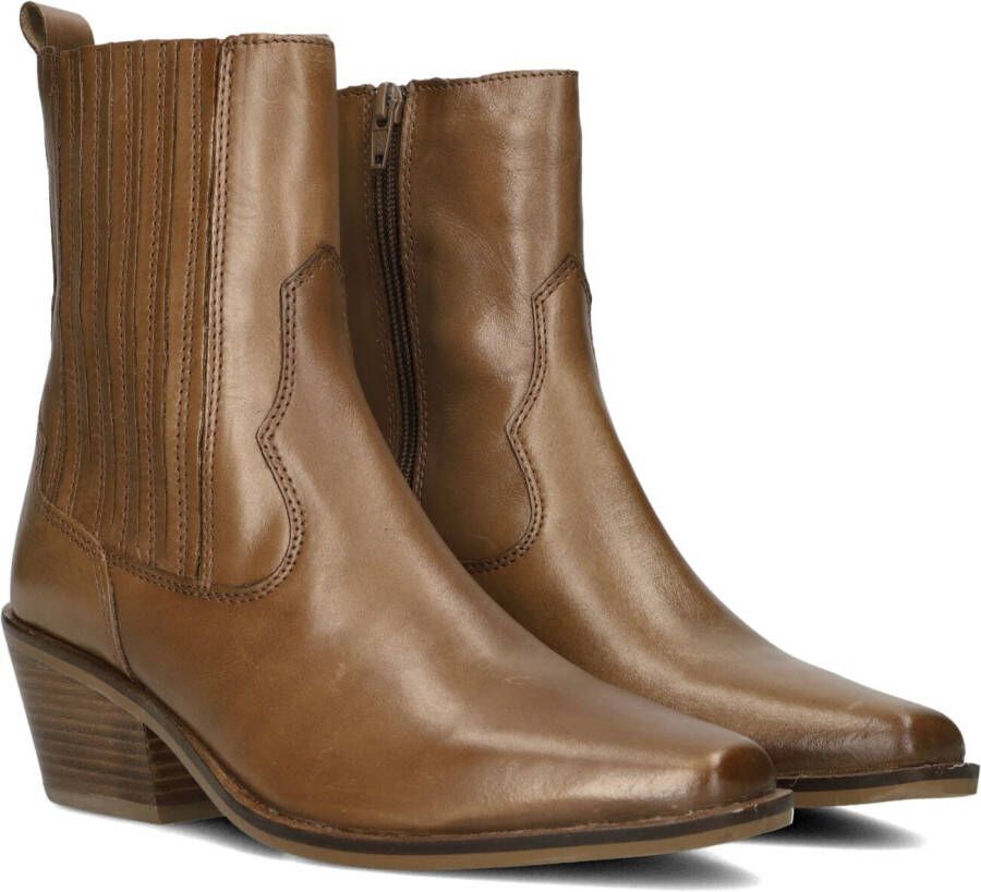 HABOOB Enkellaarsjes Dames Lplexxhm Maat: 42 Materiaal: Leer Kleur: Cognac