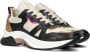 Haboob P7386 Lage sneakers Leren Sneaker Dames Zwart - Thumbnail 1